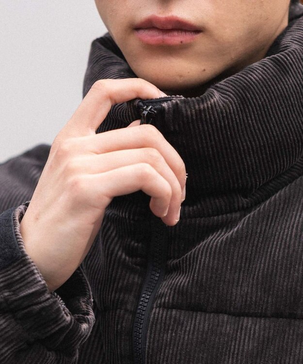 WEGO 【ユニセックス着用ITEM/MLサイズ展開】コーデュロイパファーブルゾン ブラックその他