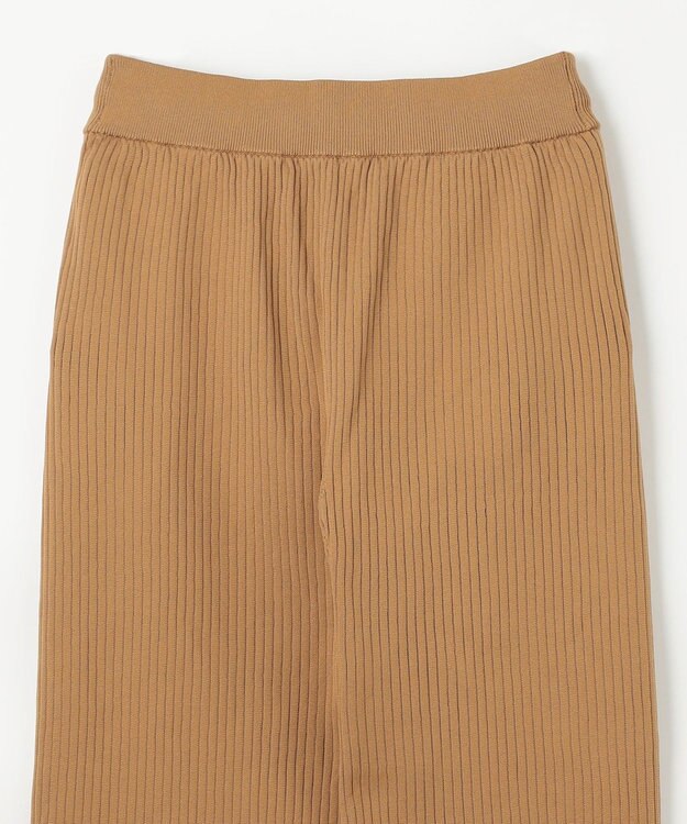 NAVE 【ReNAVE・手洗い可】スポンディッシュニットワイドリブパンツ キャメル系