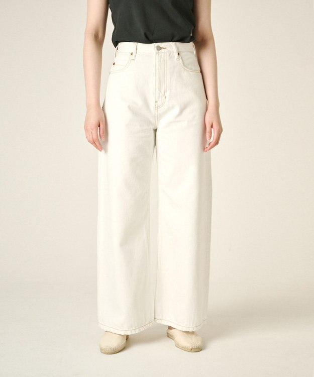 Ripo trenta anni 【ブランド定番】BUGGY LINE DENIM デニムパンツ WHITE