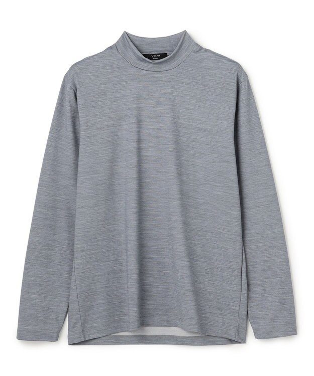 JOSEPH HOMME 【新色追加】ウールジャージーウォッシャブル　モックネックカットソー ライトグレー系