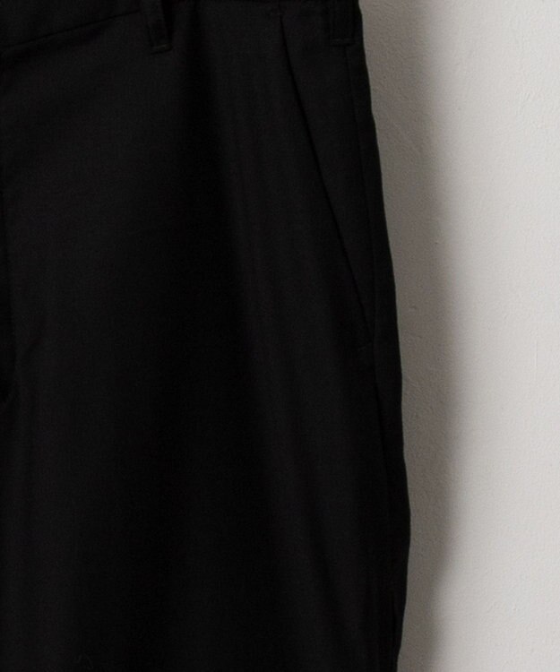 WEGO 【ユニセックス着用ITEM】サイドZIPフレアスラックス ブラック