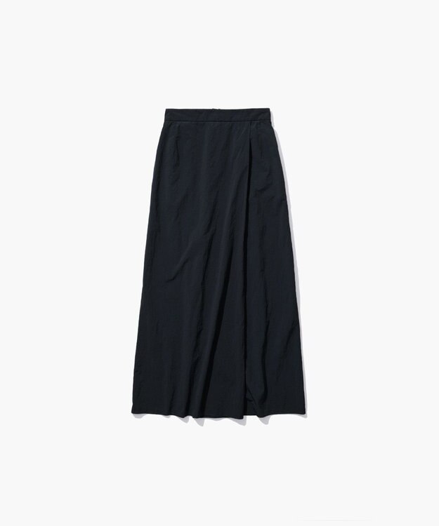 ATON HAND DYED NYLON | ラップスカート BLACK