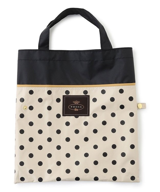 TOCCA 【晴雨兼用】DREAM OF DOTS UMBRELLA 折り畳み傘 収納バッグ付き ベージュ系