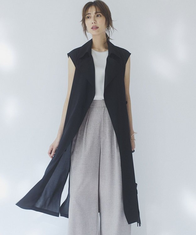 23区　ジレ　新品未使用 CLASSY. 10月号掲載/洗える】ドレープ ジレ / 23区