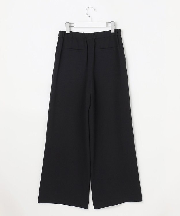 J.PRESS LADIES L 【セットアップ対応】Light ジョーゼット ワイド イージーパンツ ブラック系
