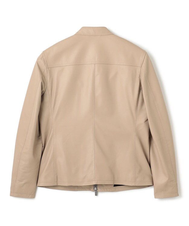 JOSEPH HOMME ライトラムナッパ レザー　    シングルライダース ベージュ系