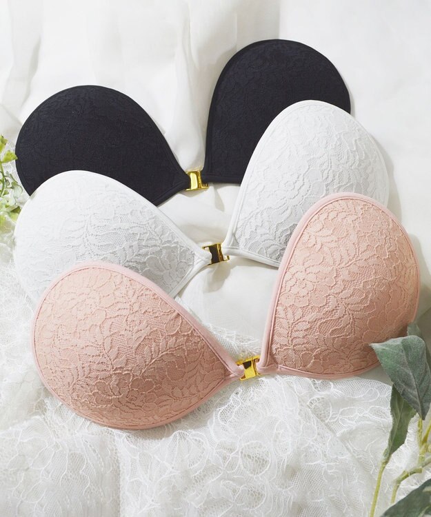 BRADELIS New York 【NuBra / ナチュラルタイプ】ヌーブラ・エアーライト カリーナ  蒸れにくい バックレス コレクション デザインヌーブラ 正規品 ピンク