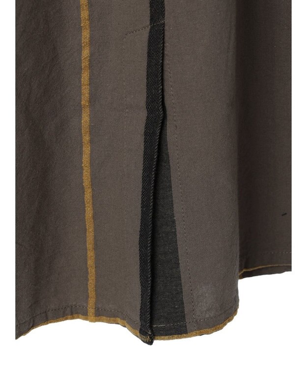 CRAFT STANDARD BOUTIQUE 先染めチェック（大）スカート Khaki