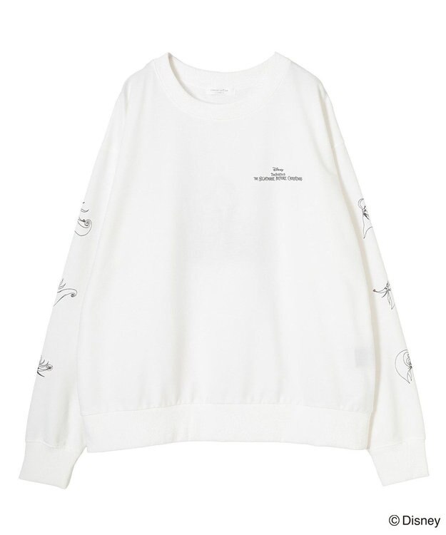 Green Parks ナイトメア／袖プリントミニ裏毛プルオーバー White