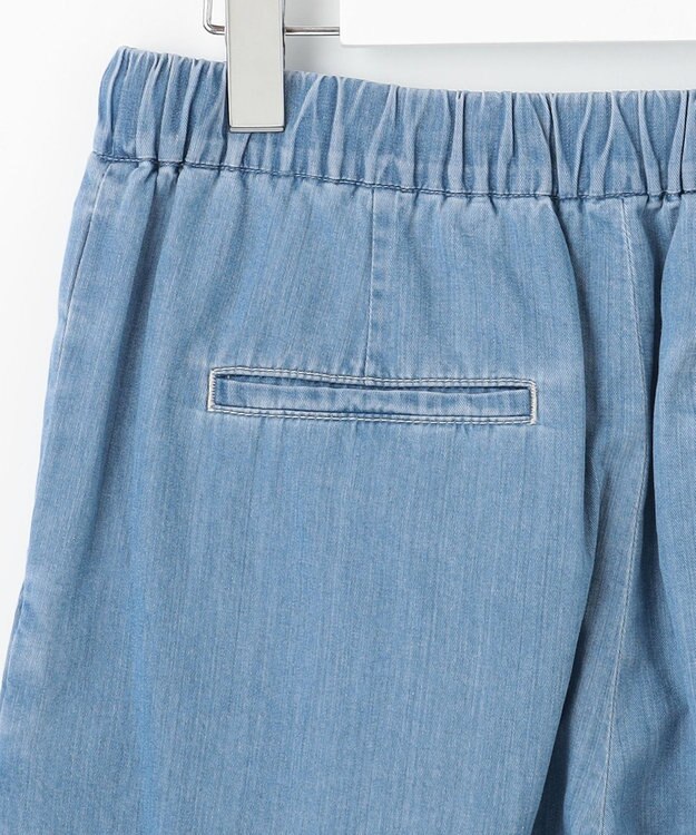 J.PRESS LADIES 【洗える】5ozバージラコンパクト デニム イージーパンツ ユーズド系