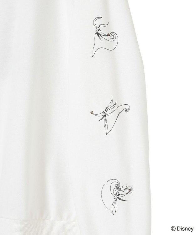 Green Parks ナイトメア／袖プリントミニ裏毛プルオーバー White