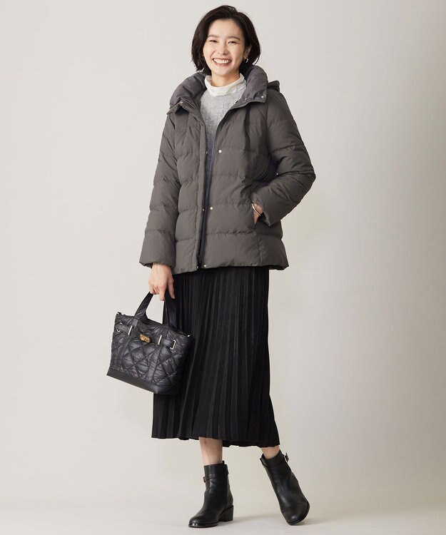 J.PRESS LADIES ウールジャージー  タートルネック カットソー ホワイト系