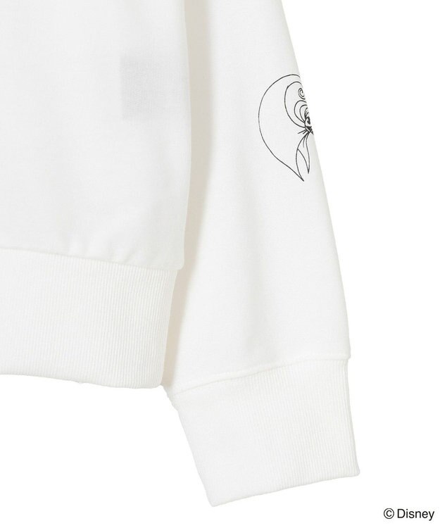 Green Parks ナイトメア／袖プリントミニ裏毛プルオーバー White