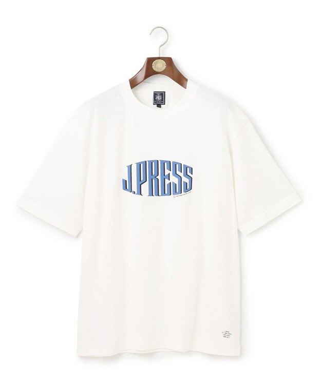 J.PRESS MEN 【J.PRESS ORIGINALS】【UNISEX】Cotton Jersey J.PRESS Logo T-shirt ホワイト系