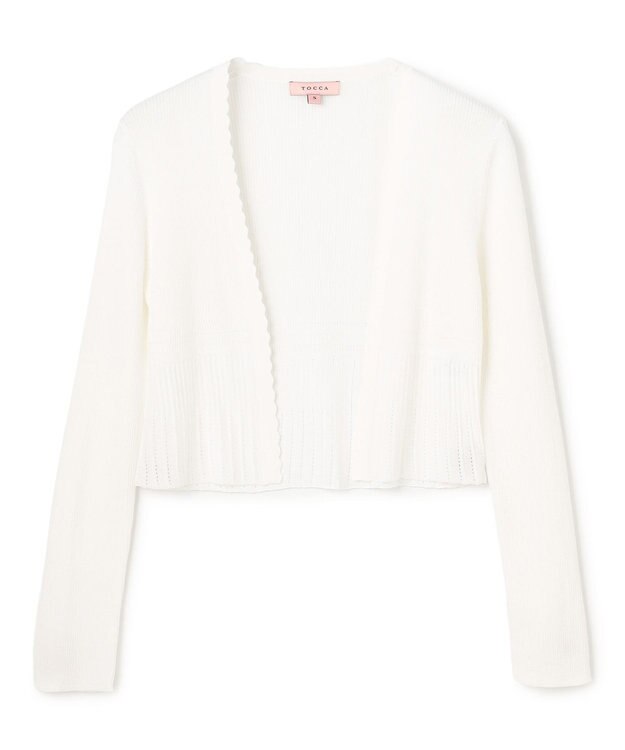 TOCCA EYELET AJISAI ボレロ アイボリー系