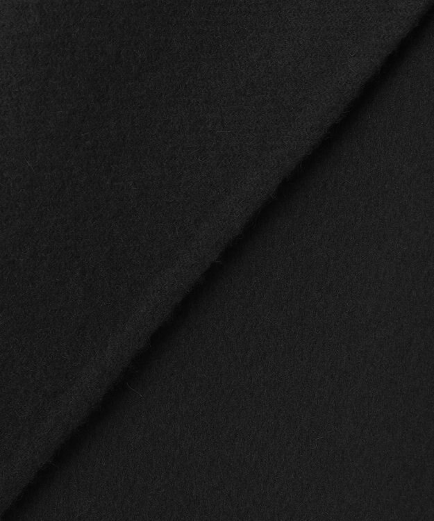 23区 S 【R(アール)】ウールリバー ノーカラー コート ブラック系