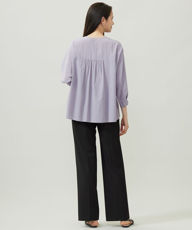 自由区 【カタログ掲載】TRギャバストレート パンツ ブラック