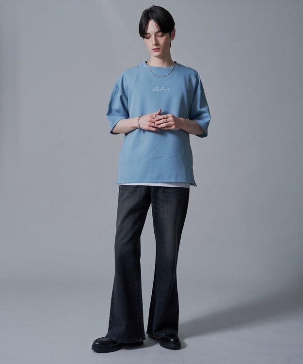 WEGO 【速乾/しわになりにくい/MLサイズ展開】ドライポリアンサンブルプルオーバー（SS） サックス