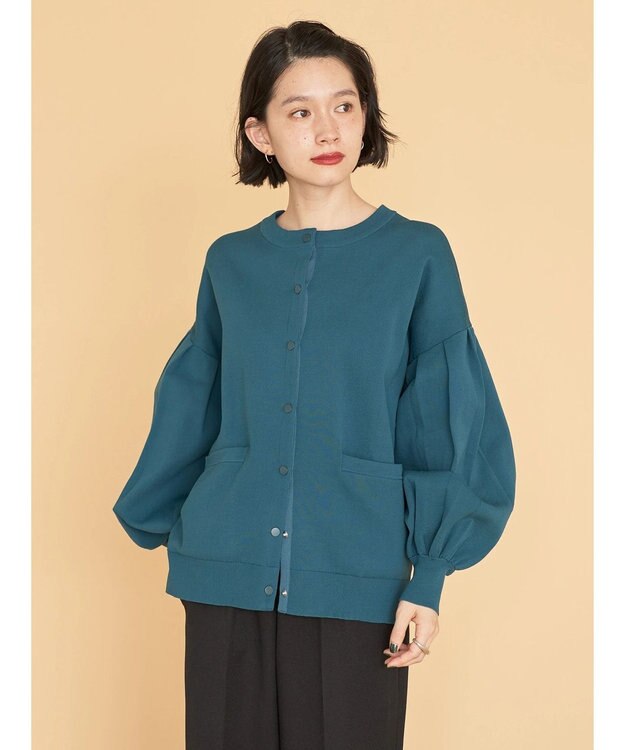 AMERICAN HOLIC エコカルットクルーネックカーディガン Green