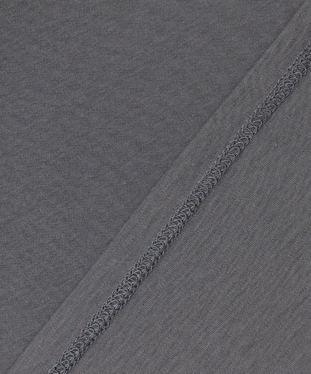 ANY L 【汗ジミ防止加工】シルケットスムースバックギャザーチュニック チャコール