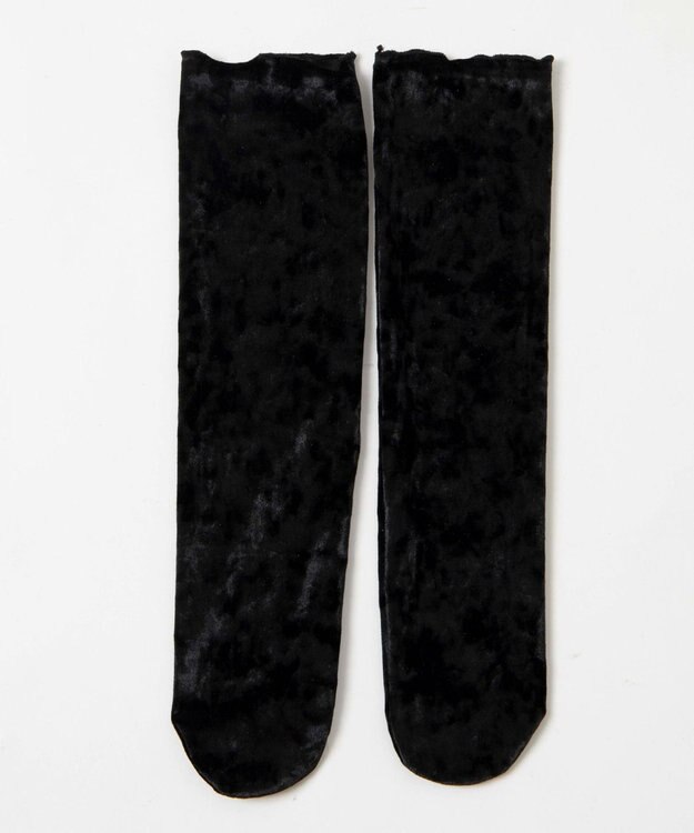WEGO ベロアソックス ブラック