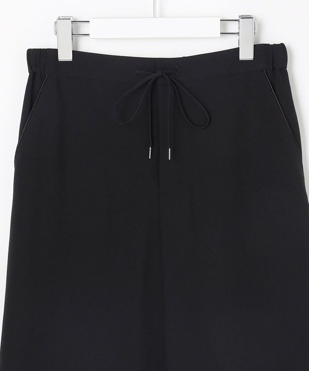 J.PRESS LADIES L 【セットアップ対応】Light ジョーゼット ワイド イージーパンツ ブラック系