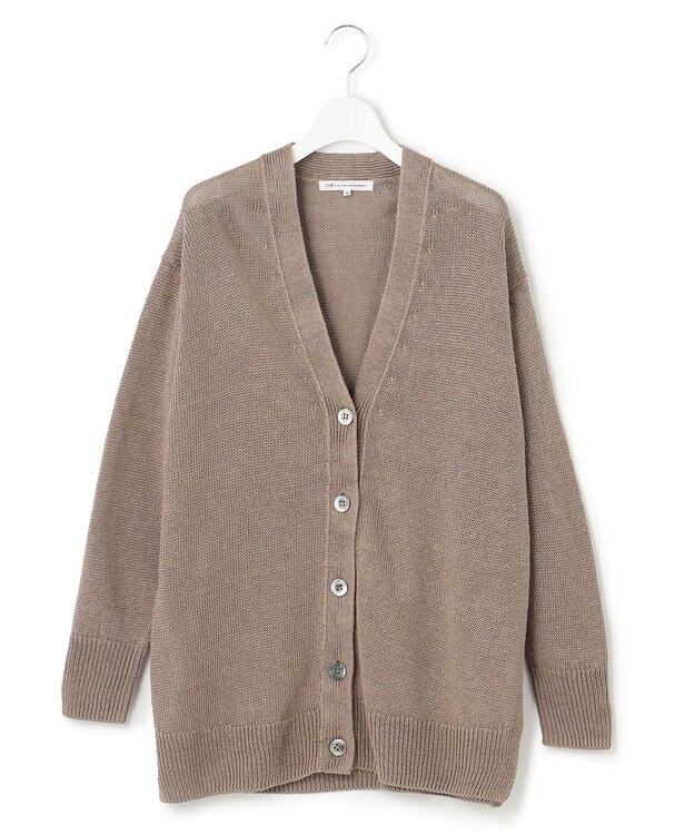 23区 リネンコード カーディガン ブラウン系