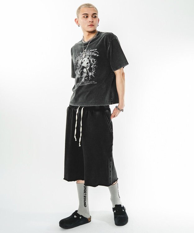 WEGO 【ユニセックス着用ITEM】ブリーチグラフィックT（SS） ブラックその他