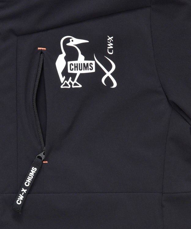 CW-X 【WOMEN】 CW-X 【CHUMS (チャムス)コラボ】 レディーストップス ジャケット はっ水(本体) フードつき(ドローコードで調整可能) 長袖 UVカット率90％以上（本体） レディース LNY530 /ワコール ブラック