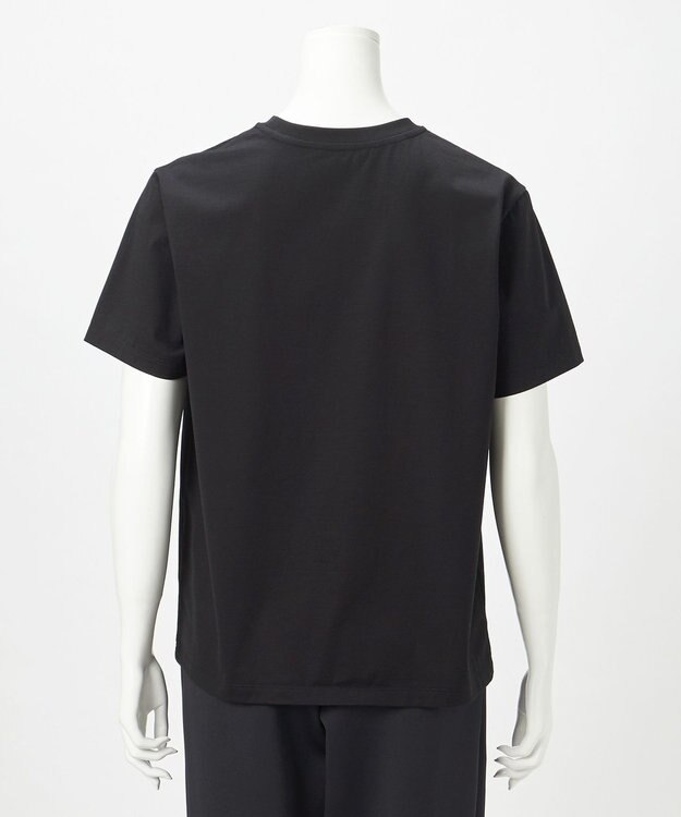 23区 L 【R(アール)】プレミアムコットンジャージー ロゴ Tシャツ ブラック系