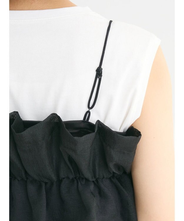 Green Parks シアーキャミビスチェ Black