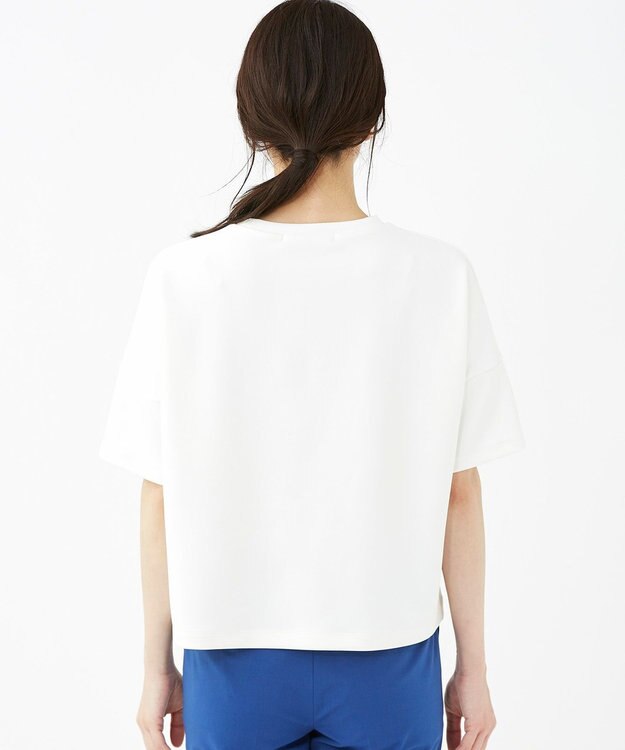 KASHIYAMA 【抗菌繊維】スタイリッシュジャージー トップス ホワイト