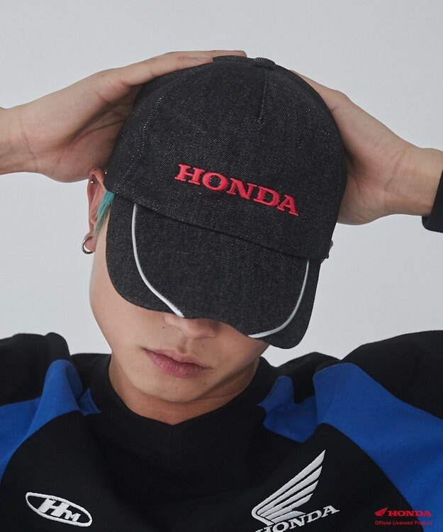 WEGO 【ユニセックス着用ITEM】別注Hondaキャップ デニムブラック
