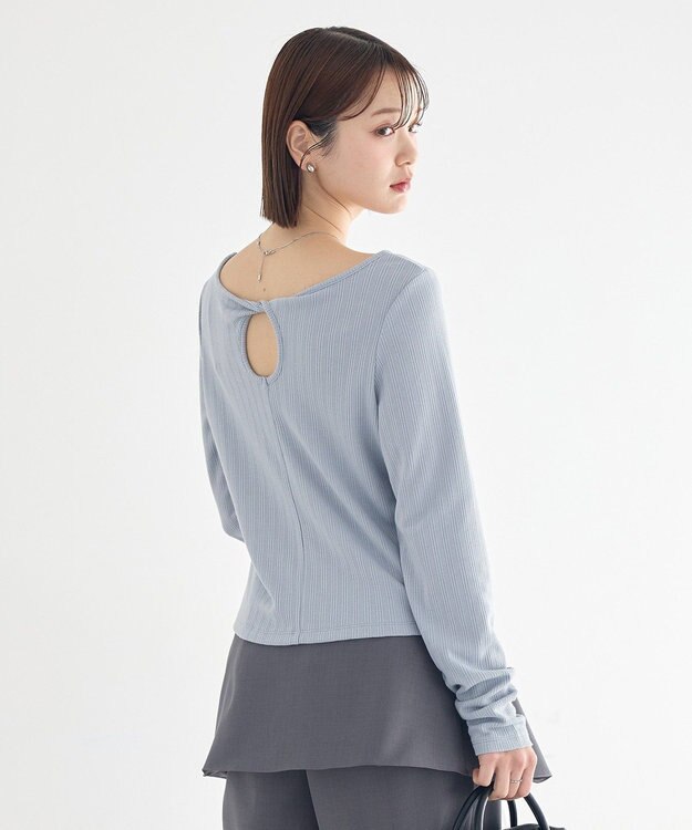 earth music&ecology 【前後2WAY】ツイストカットアウトプルオーバー Sax