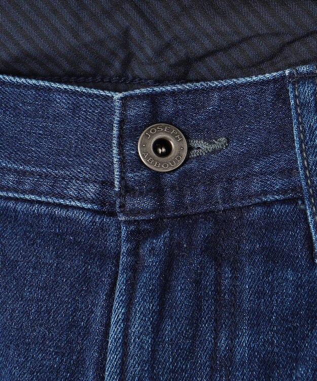JOSEPH ABBOUD 【暖か起毛裏地付/ストレッチ】 レイヤード デニム パンツ ネイビー系