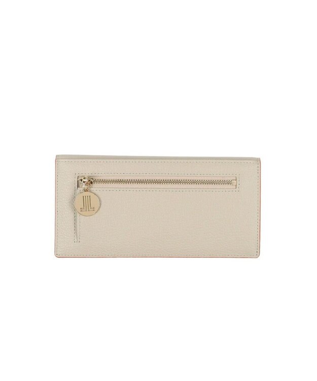 LANVIN en Bleu リム 被せ薄マチ長財布 アイボリー