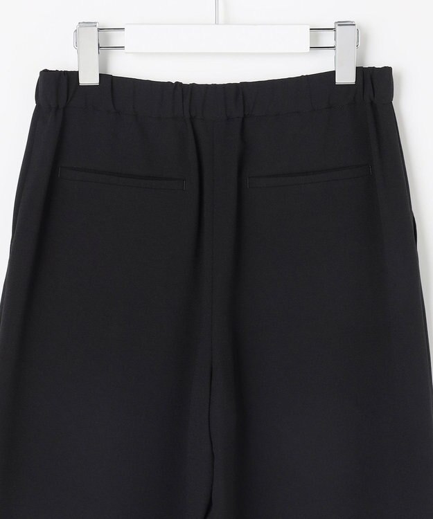 J.PRESS LADIES L 【セットアップ対応】Light ジョーゼット ワイド イージーパンツ ブラック系