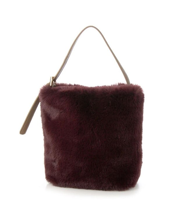 UNBILLION cachecache エコファーワンハンドルミニトートバッグ ワイン