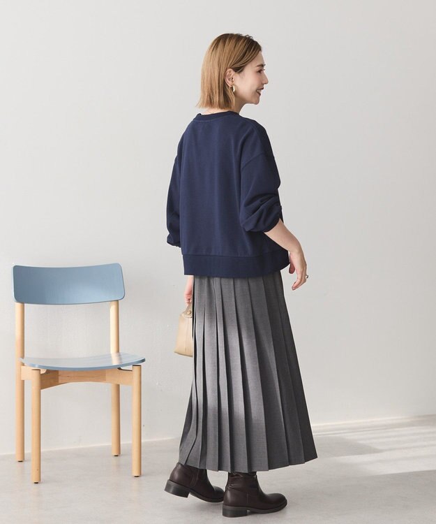 AMERICAN HOLIC 裏毛クロップドプルオーバー Dark Navy