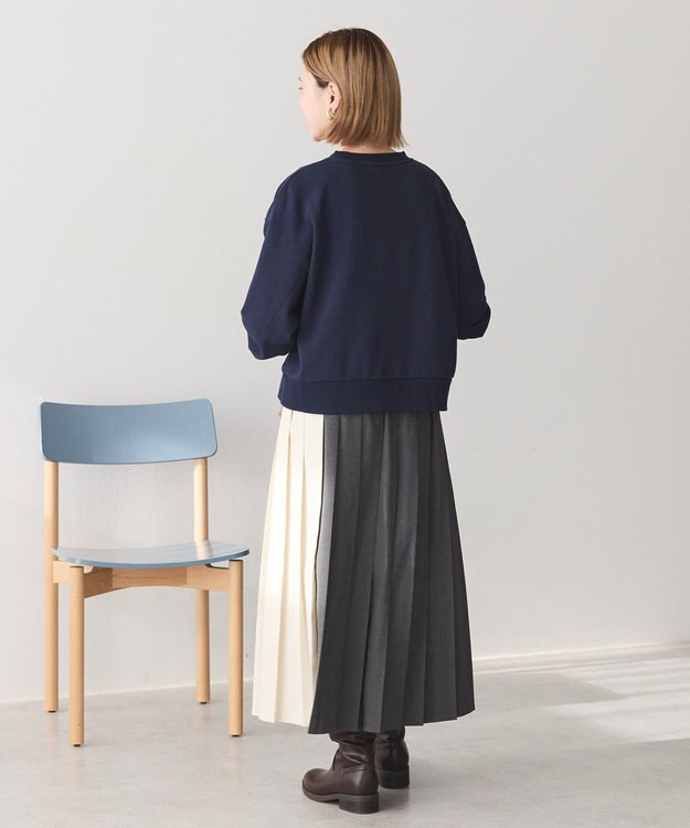 AMERICAN HOLIC 裏毛クロップドプルオーバー Dark Navy