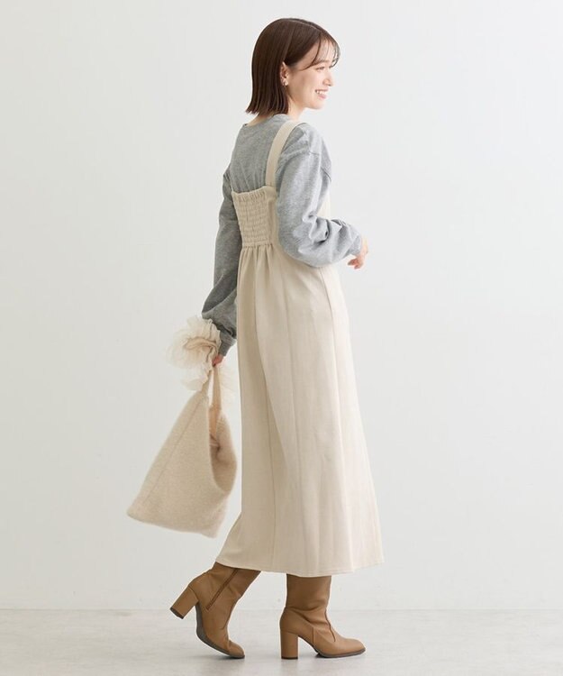 Green Parks ・ＥＬＥＮＣＡＲＥ　ＤＵＥ　スエードポンチジャンスカ Ivory