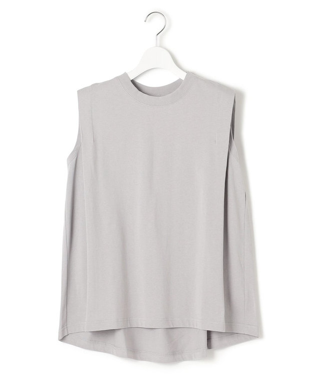 J.PRESS YORK STREET 【WOMEN】タックノースリーブ プルオーバー ライトグレー系