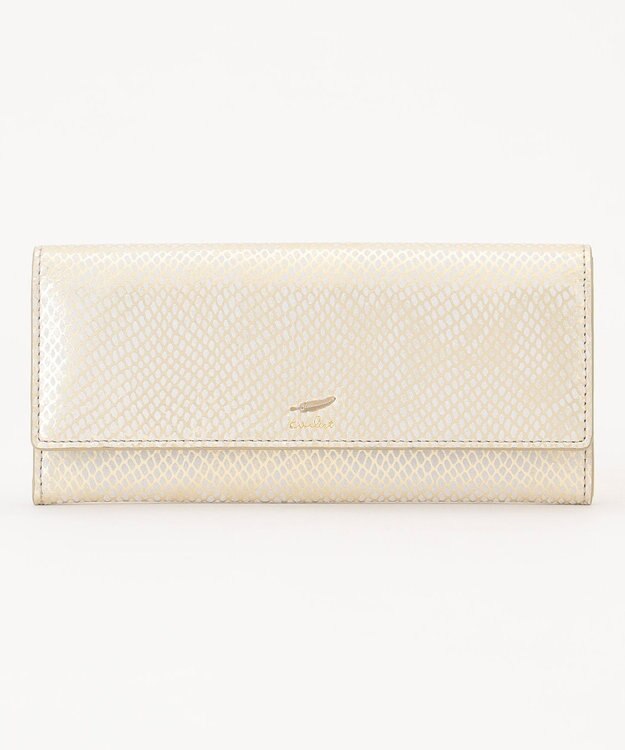 airlist ギャルソン長財布 Neferネフィル ゴールド×ホワイト