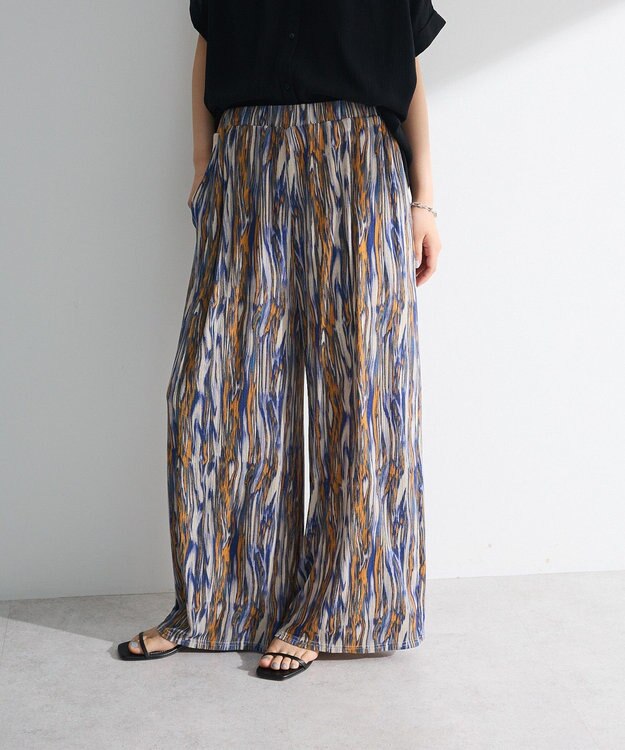 Green Parks シアーワイドパンツ Orange