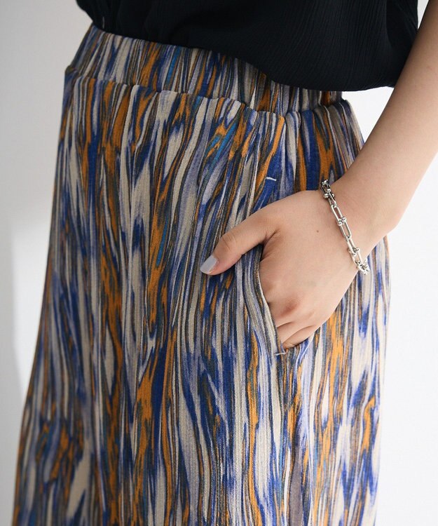 Green Parks シアーワイドパンツ Orange