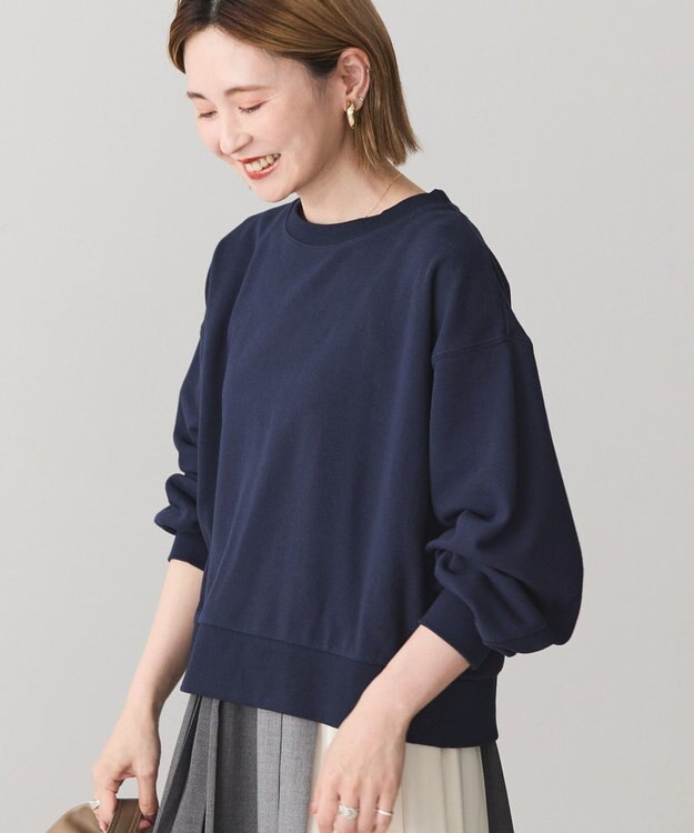 AMERICAN HOLIC 裏毛クロップドプルオーバー Dark Navy