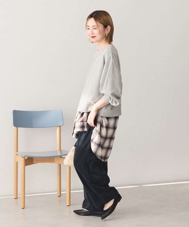 AMERICAN HOLIC 裏毛クロップドプルオーバー Gray Mixture