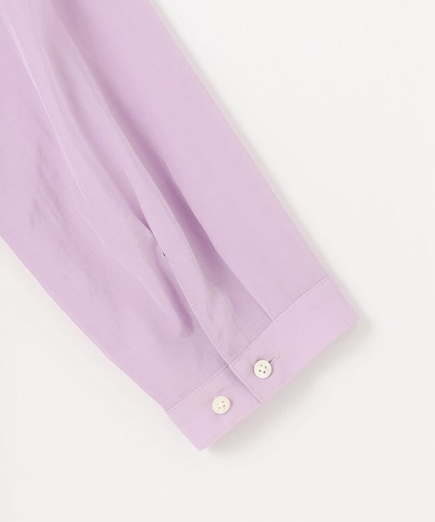 J.PRESS LADIES S 【洗える・速乾・接触冷感】リライムライトローン バックフレア ブラウス ラベンダー系