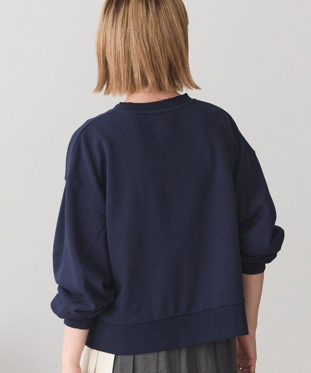 AMERICAN HOLIC 裏毛クロップドプルオーバー Dark Navy