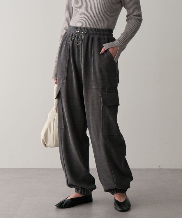 Green Parks ・ＥＬＥＮＣＡＲＥ　ＤＵＥ　コーデュロイカーゴパンツ Charcoal Gray